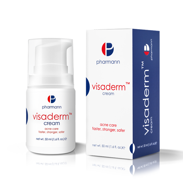 pharmann visaderm cream acne care faster, stronger and safer